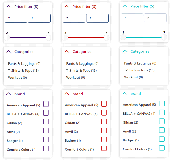 woocommerce product filter