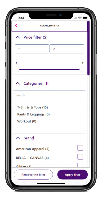 woocommerce product filter